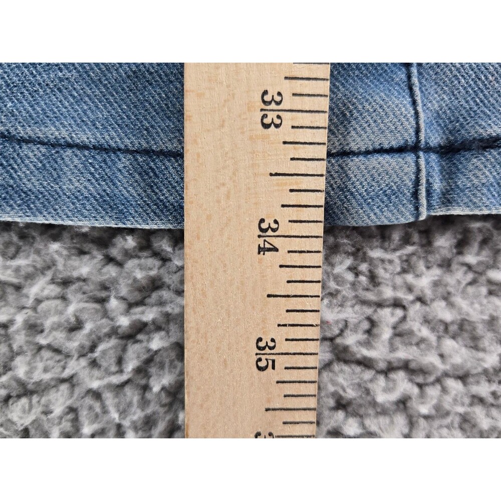 Guess Women's Denim Dress Medium Y2K Vintage Button Front Pocket - Picture 5 of 7
